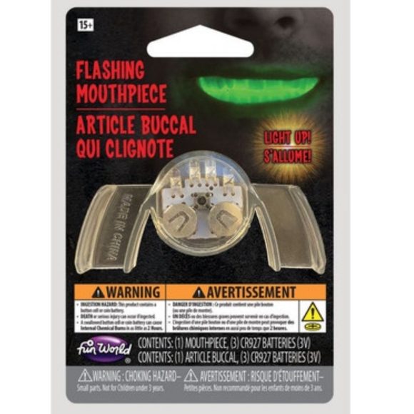 SET OF 2 Green Light Up Mouthpiece - Picture 1 of 2